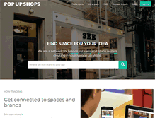 Tablet Screenshot of popupshops.com